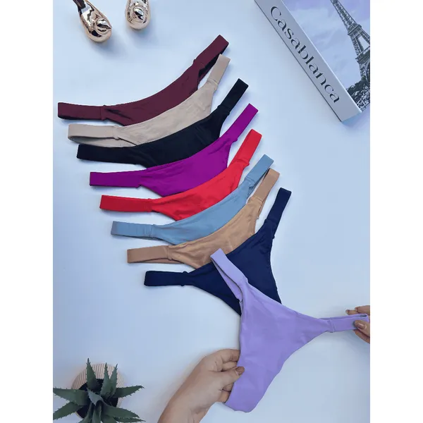 kit 10 calcinha Fio Bikini sem costura confortável e que não marca