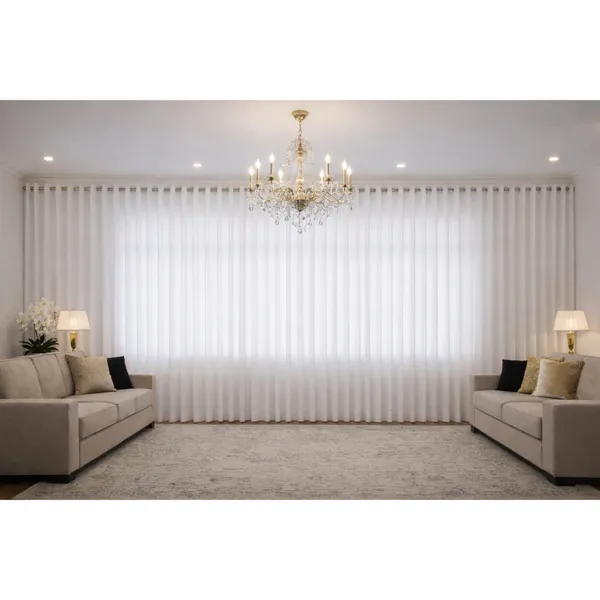 Cortina Letícia Premium 8,00x2,80m | Elegante para Sala, Escritório e Igreja