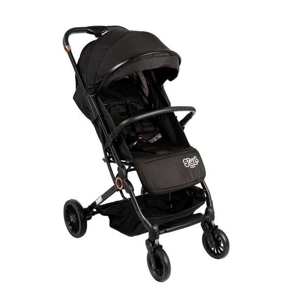 CARRINHO DE BEBÊ PASSEIO VIRA BERÇO COMPACT STYLL BABY PRETO