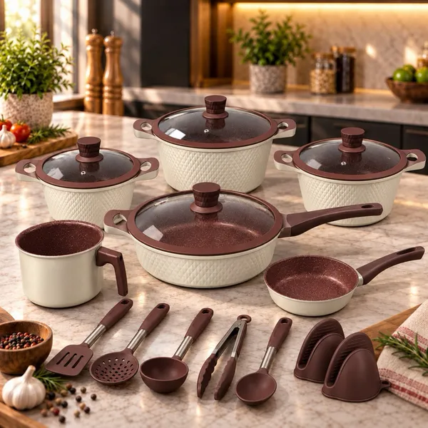 Jogo de Panelas de Cerâmica Antiaderente 20 peças Monaco - Original com nota fiscal