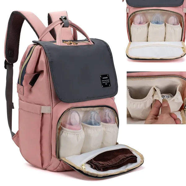 Bolsa Maternidade Lequeen Mochila Bebê Resistente Fashion