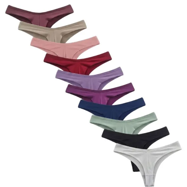 Kit Com 5 ou 10 Calcinhas Fio Duplo Conforto Levanta Bumbum Forro em Algodão