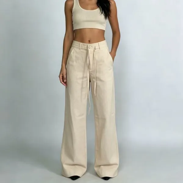 Calça Cintura média Versátil - Perfeita para Looks Casuais e Elegantes