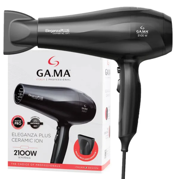 Secador de Cabelos GA.MA Italy Eleganza Plus Ceramic Ion 2100W