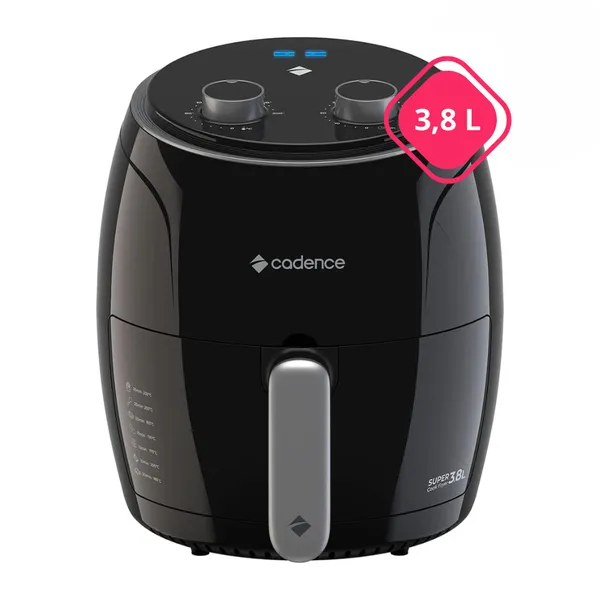 Fritadeira Cadence Air Fryer Super Cook Fryer 3,8L 1300W FRT410 - Antiaderente