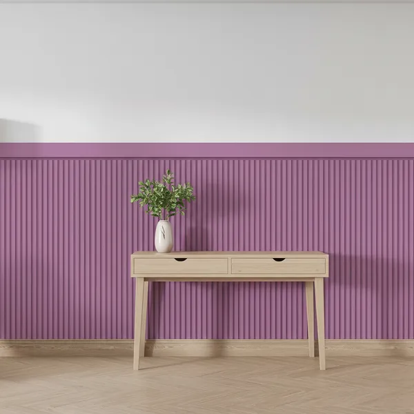 Papel De Parede Premiun Ripado Adesivo Cabeceira Com Faixa Meia Parede Luxo Quarto Casa