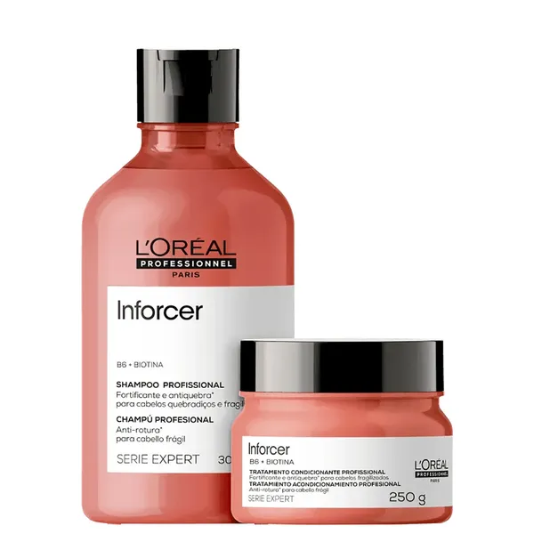 Kit Inforcer Shampoo 300ml + Máscara 250ml – L’Oréal