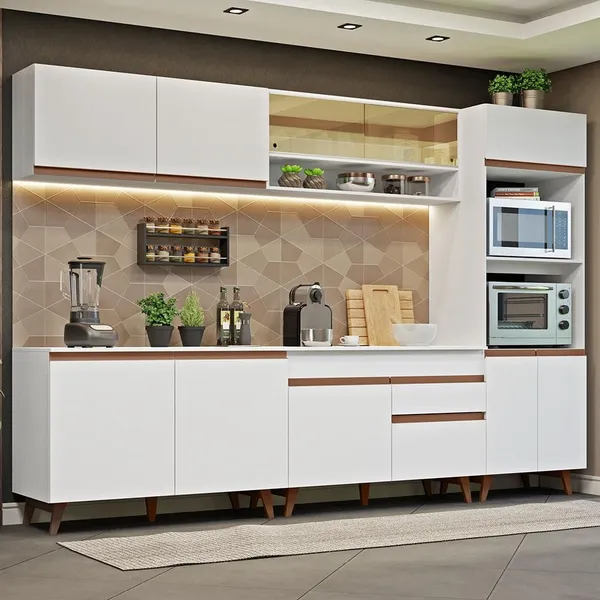 Armário de Cozinha Completa 310cm Reims Madesa 02
