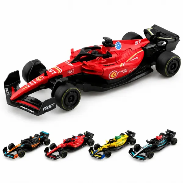 Carrinho Formula 1 Miniatura Metal Fricção Colecionavel Menino Brinquedo Corrida Racing Speed F1
