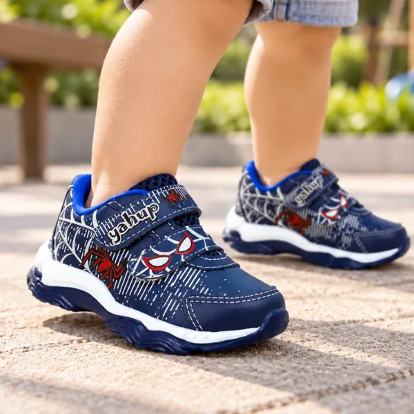 Tênis Infantil Masculino Com Luz Leve Macio Envio Rápido