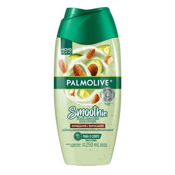 Sabonete Líquido Palmolive Smoothie Esfoliante Amêndoa Abacate e Leite 250ml