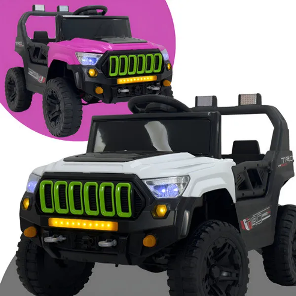 Jipe Elétrico Infantil 30kg Carrinho Elétrico Infantil 12v Controle Remoto 4x2