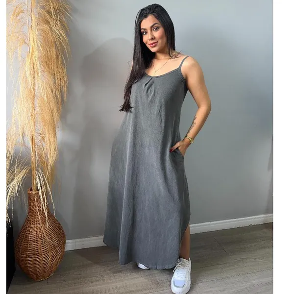 Vestido DEZA De Alcinha 100% Algodão Estonado Premium