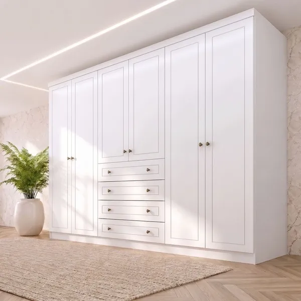 Guarda-Roupa Nova York 6 Portas, 4 Gavetas