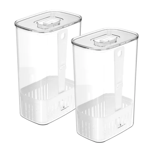 Porta Tempero Organizadores de temperos 2,3L Linha Clear Fresh | Unitário ou 2 Unidades <OU>