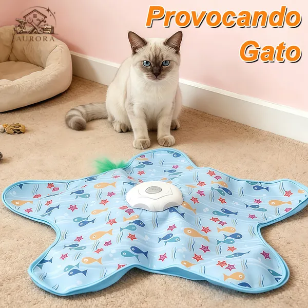 Brinquedo Gato Tapete Móvel Elétrico Borboleta Automática Teaser Penas Anti Tédio Diversão Felina
