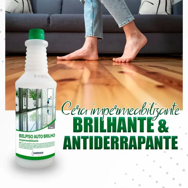 Belpiso Auto Brilho Chemisch – Brilho Imediato para Todos os Tipos de Piso