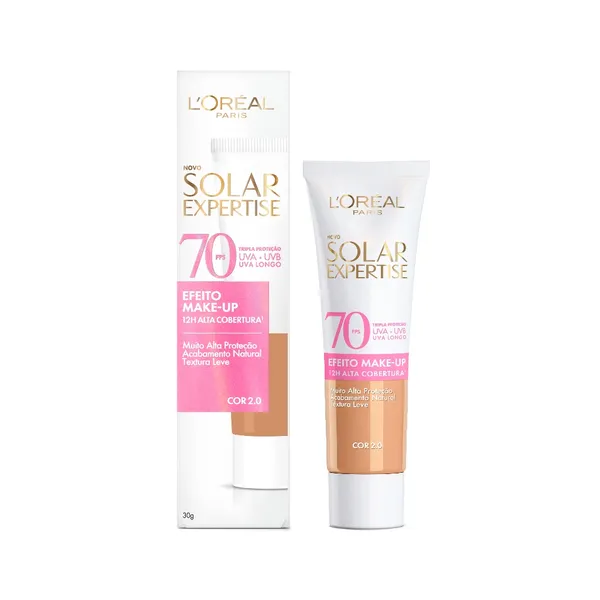 Protetor Solar Facial L'Oréal Paris Solar Expertise Efeito Make-Up FPS 70 - 30g