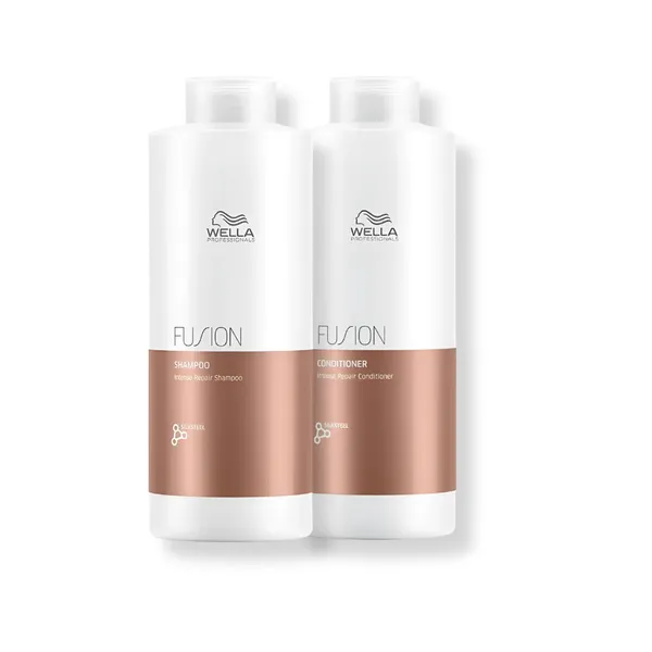 Kit Wella - Shampoo 1L e Condicionador 1L Fusion