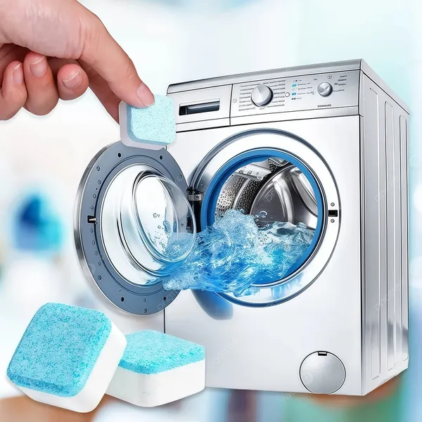 Limpador Pastilha de máquina de lavar roupa, comprimido efervescente sólido para remover manchas