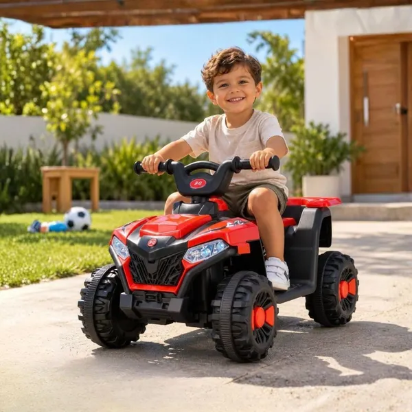 Quadriciclo Elétrico Infantil Bateria 6V Luz e Música Brinq Kids