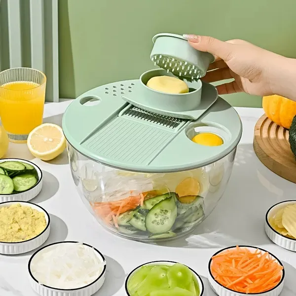 Centrífuga Salada De 5 Litro Seca Verduras Manual Secador Com Travas