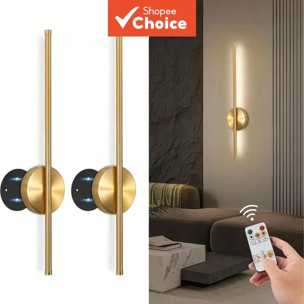 Luz De Parede Regulável De Modo Duplo 2 Em 1 Controle De Toque Remoto Lâmpada Noturna LED Sem Fio 3000K 6000K Escurecime