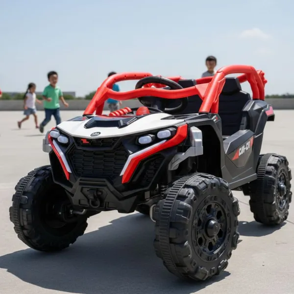 Carro Carrinho Jipe Elétrico Infantil UTV MAX com Controle Luzes LED e Som até 30kg