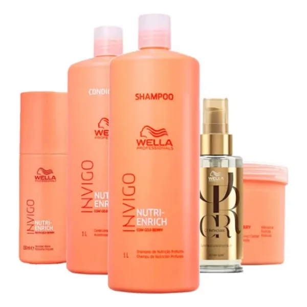 Kit Wella Professionals Invigo Nutri-Enrich Salon Care (5 Produtos)