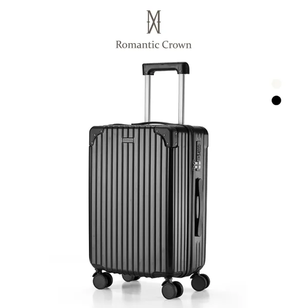ROMANTIC CROWN Mala de Bordo 10kg Mala de Viagem em ABS Rodas 360° Cadeado Antifurto Aprovada ANAC