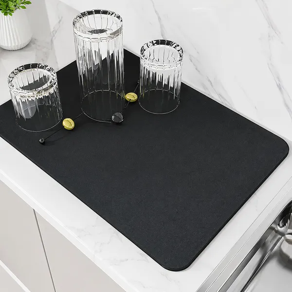 Tapete De Secagem Louças Cozinha Absorvente Antiderrapante Multiuso Escorredor