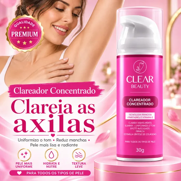 Creme Clareador para Virilha  e Axila Clear Beauty Original