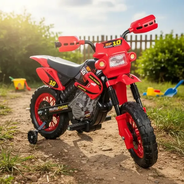 Motocross Moto Elétrica Infantil Vermelha Brinquedo Recarregavel 110v/220v Homeplay Super Oferta