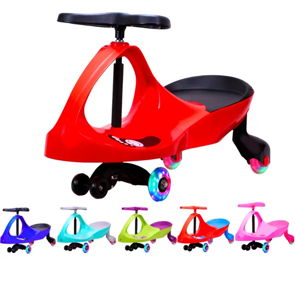 Carrinho Rolimã Zig Zag Car 360 Roda Led Infantil - Castela