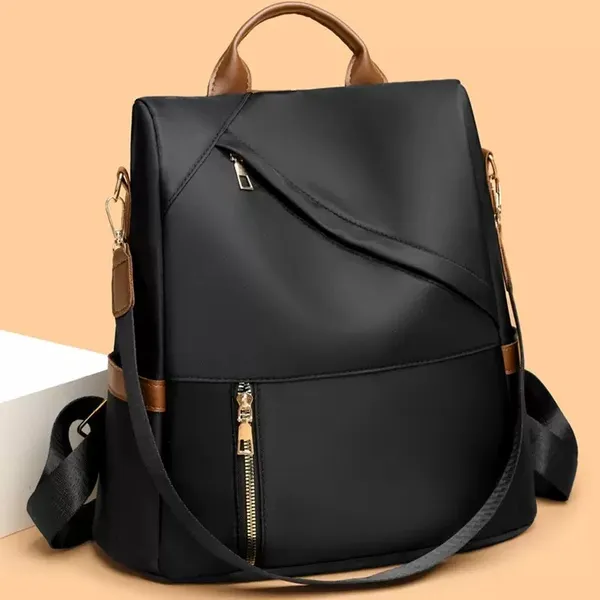 Modelo 019 – Bolsa feminina à prova d’água e antifurto ideal para escola trabalho e viagens.