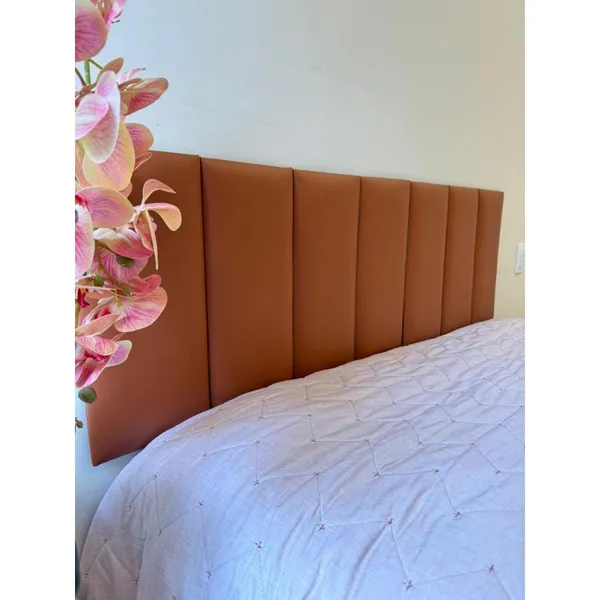 Cabeceira Courino Modular Estofada para Cama Box 40cmX19CM -  VÁRIOS TAMANHOS - Envio Full