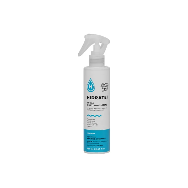 Spray Leave-in Multifuncional Hidratei 250ml Hidratação Proteção Térmica Antifrizz Brilho