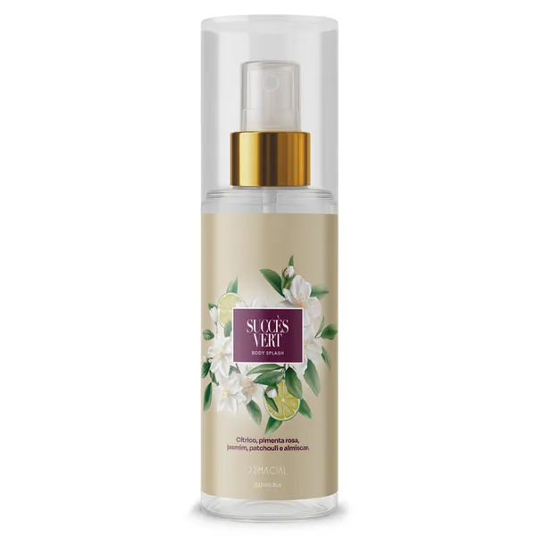BODY SPLASH FEMININO SUCCÈS VERT 200ML - PRIMACIAL PERFUME FLORAL CITRICO