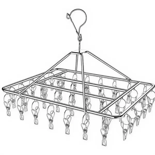 Varal  Inox com 40 Prendedores para Roupas  Íntimas