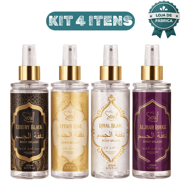 Kit 4 Body Splash Árabes Importados!