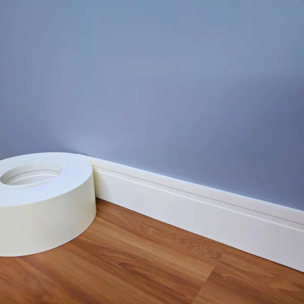 20M Rodapé Flexível 10CM EVA À Prova D'água Autocolante Moldura Parede Frisado Liso