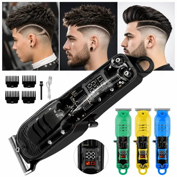 Máquina de Cortar Cabelo Profissional Sem Fio