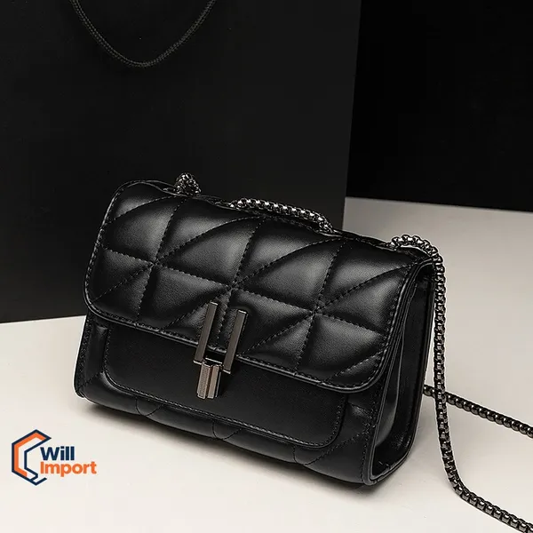 Bolsa Feminina Transversal Ombro Crossbody Passeio Alça Corrente Y