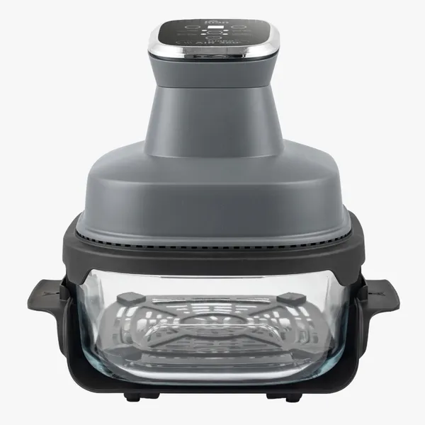 Fritadeira Elétrica 4L com Cesto de Vidro 1500W AFV-101 Air Fryer Travessa de vidro com Tampa Kian