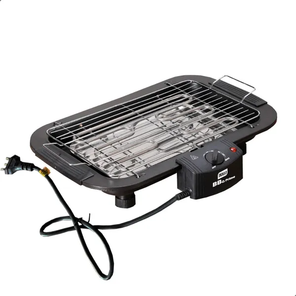 Churrasqueira Elétrica Portátil Sem Fumaça Gourmet Inox 1800W 2000w INMA Grelha Caminhoneiro