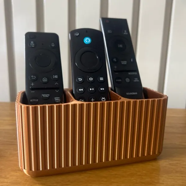 Porta Controle Remoto Decorativo Cobre para Sala | Organizador de Mesa