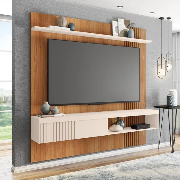 Painel Para Tv's Até 65 Polegadas Moon Marrom Caemmun