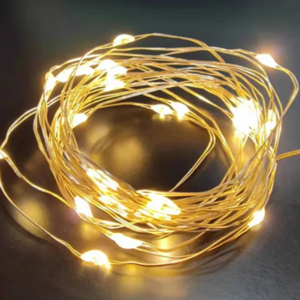 1/2/5 Pcs Colorido Fio Fada 2M Com Luzes Led Fada Para Decoração De Casa e Natal Festa
