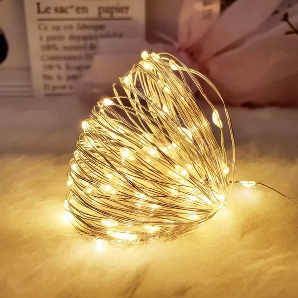 Fio De Fada De 2M Com Luzes De Fadas Led Para Decoração De Casa E Festa De Natal