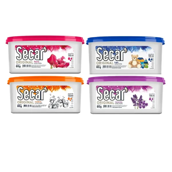 Kit 4 Anti Mofo Desumidificador Secar Original 80g